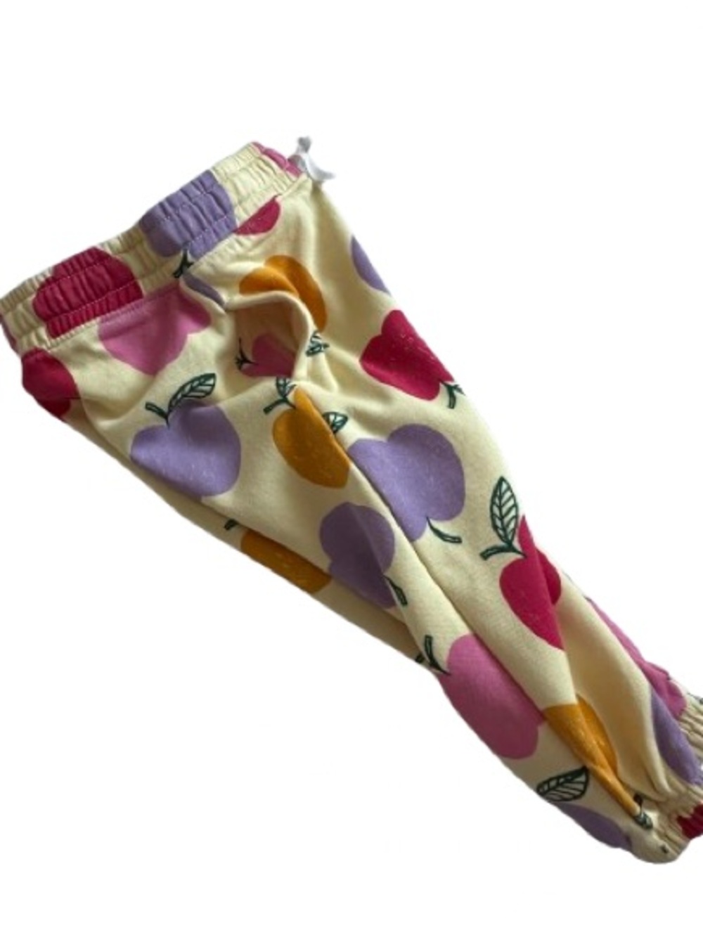 Old Navy Baby Girl 18-24M Cream Hoodie & Joggers Set with Apple Multicolor Print - Picture 7 of 14
